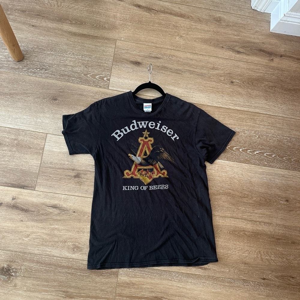 JUNK FOOD Vintage Budweiser Black T-Shirt